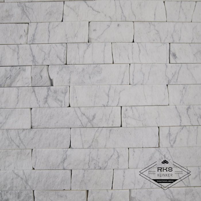 Фасадный камень Полоса - Мрамор Bianco Carrara в Курске